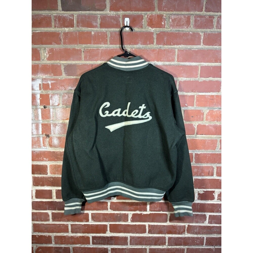 Vintage 70’s Benedictine Cadets Varsity Bomber Jacket Felco NY Adult Large Flaws
